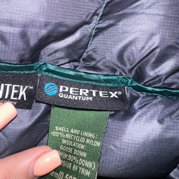 L.L. Bean Men's Green Goose Down filled Puffer Jacket XL outdoor winter hiking - Picture 5 of 14